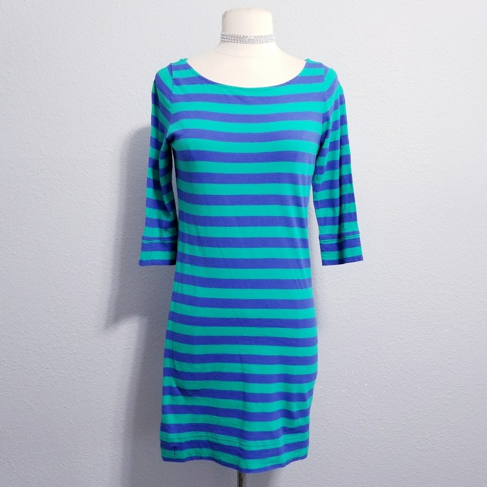 Lilli Pulitzer stripe 3/4 sleeve summer dress XS